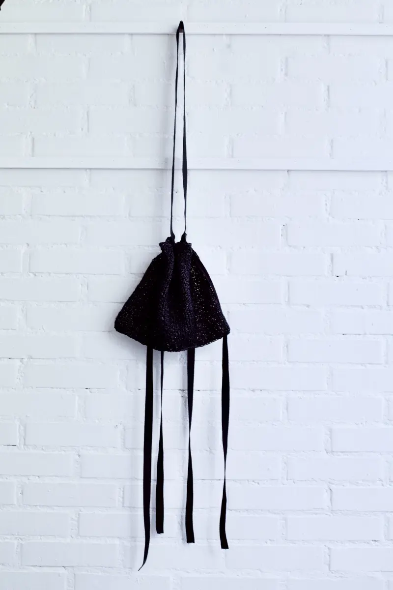 LAB 24 Claudia Bertini - Knit Bag black