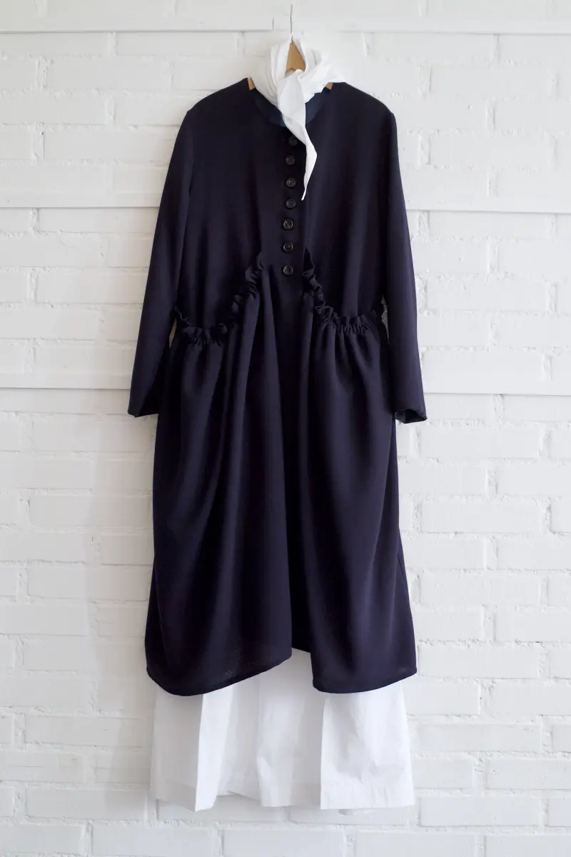 LAB 23 Claudia Bertini - Coat Lecce navy