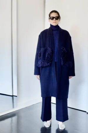 Claudia Bertini - Coat Pockets navy LAB