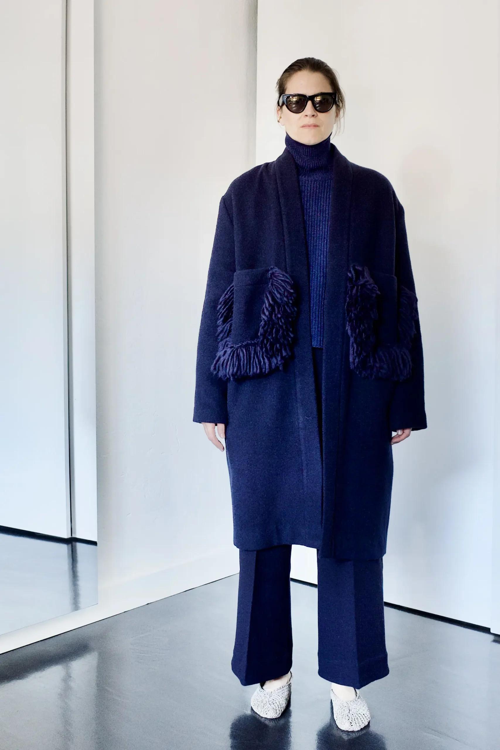 LAB 20 Claudia Bertini - Coat Pockets navy LAB