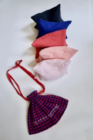 Headrest Linen filled with organic millet and dustbag