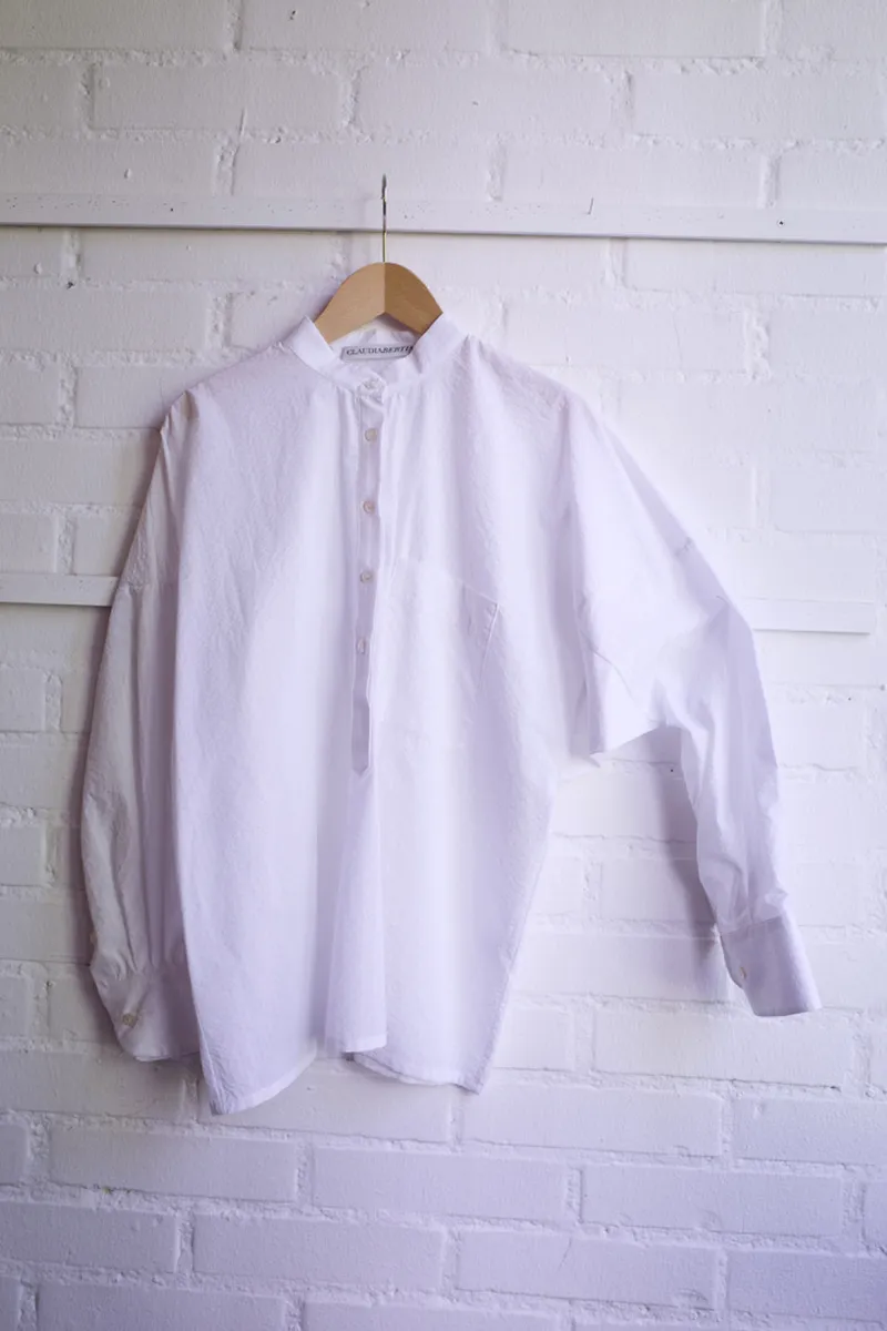 Claudia Bertini - Shirt Mercato seersucker light